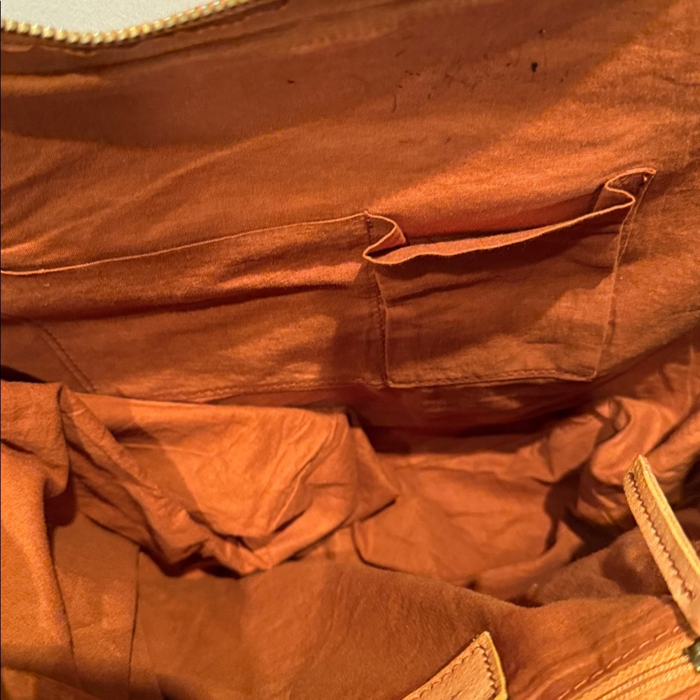 Free People Joey distressed Tan Leather Women's Backpack - Picture 3 of 6